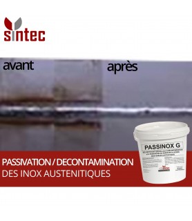 PASSINOX Gel - Gel nettoyant pour la décontamination et la passivation des inox austénitiques