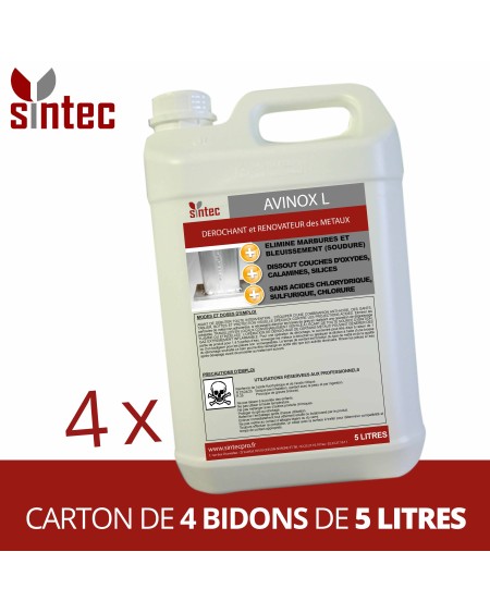 AVINOX L : Le Dérochant et Rénovateur Technique des Métaux et Soudures